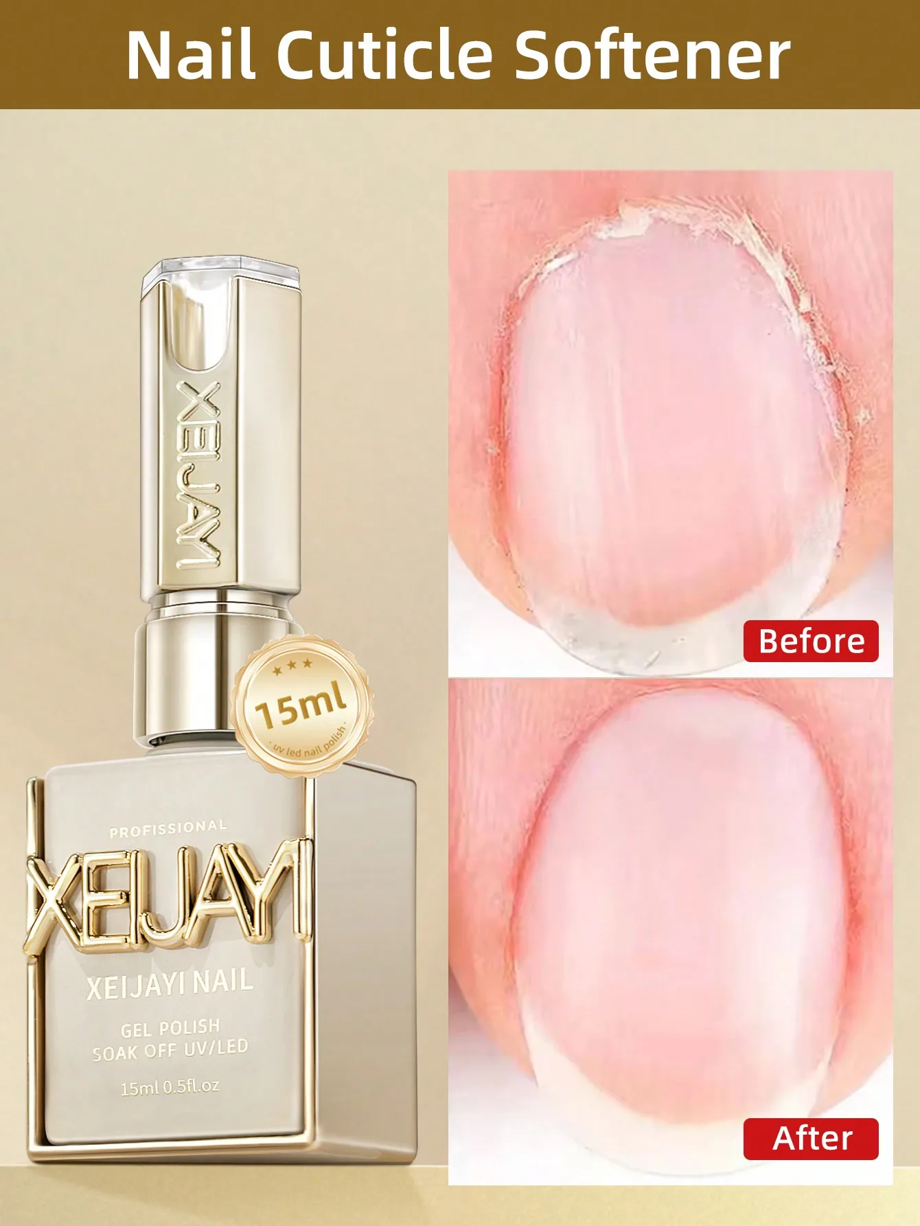 XIEJAYI 1pc 15m LNail Nagelhautenthärter Nägel Pflegende Behandlungen Für Nagelhaut Feuchtigkeitsspendende Anti-Barb Rand Finger nagel Pflege Werkzeug