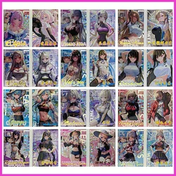 Anime Goddess Story Rare Fold Refraction Foil Elysia Illustrious Nishikigi Chisato Toy for boy Collectible Card Birthday Present