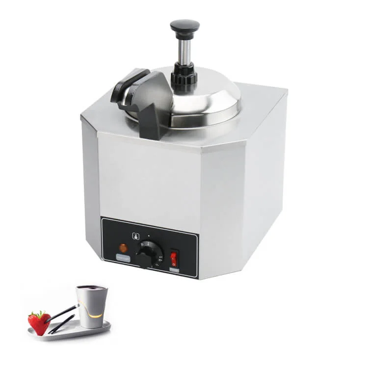 

High Quality Sauce Chocolate Pump Counter Top Commercial Stainless Steel Cheese Warmer Dispenser