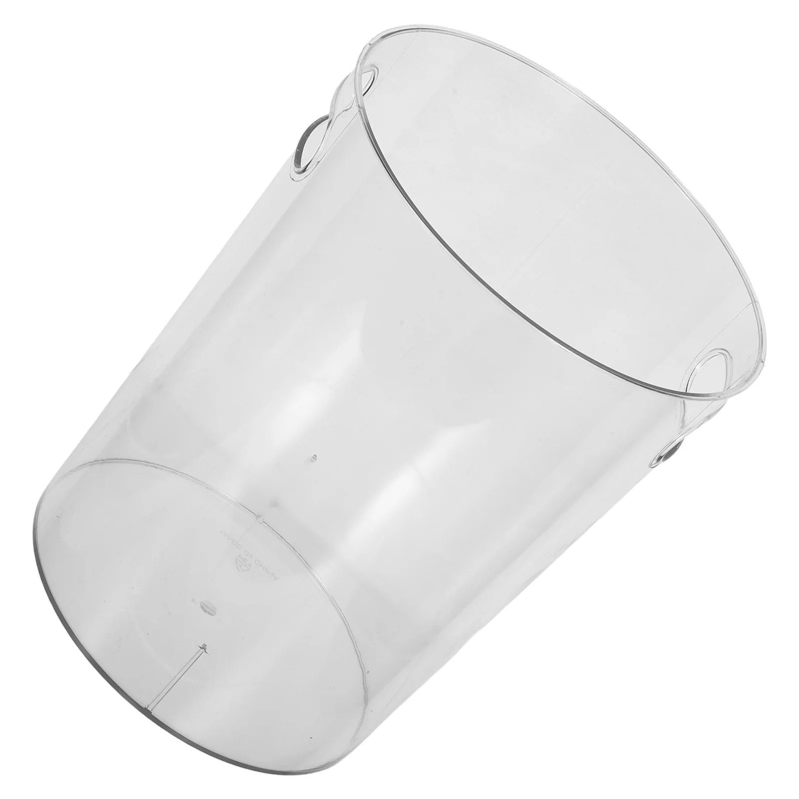 

Trash Can Transparent Design with Handle Large Capacity Pet Material Household Garbage Bin for Home Office Kitchen