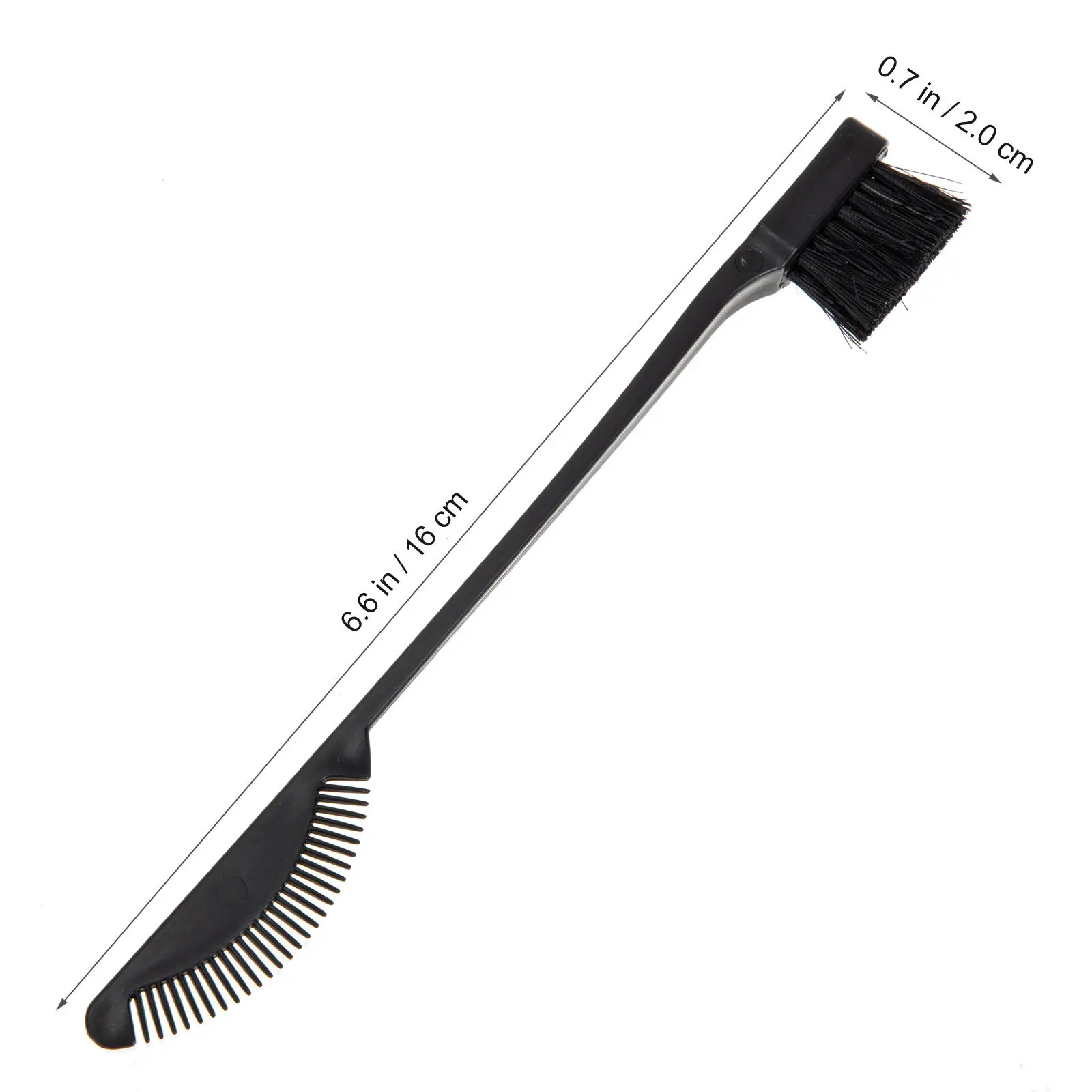 7 قطعة فرش ماكياج الحاجب حافة مشط رمش فرشاة صبغ الشعر فرشاة شعري النحت أداة المحمولة مجموعة السفر #4