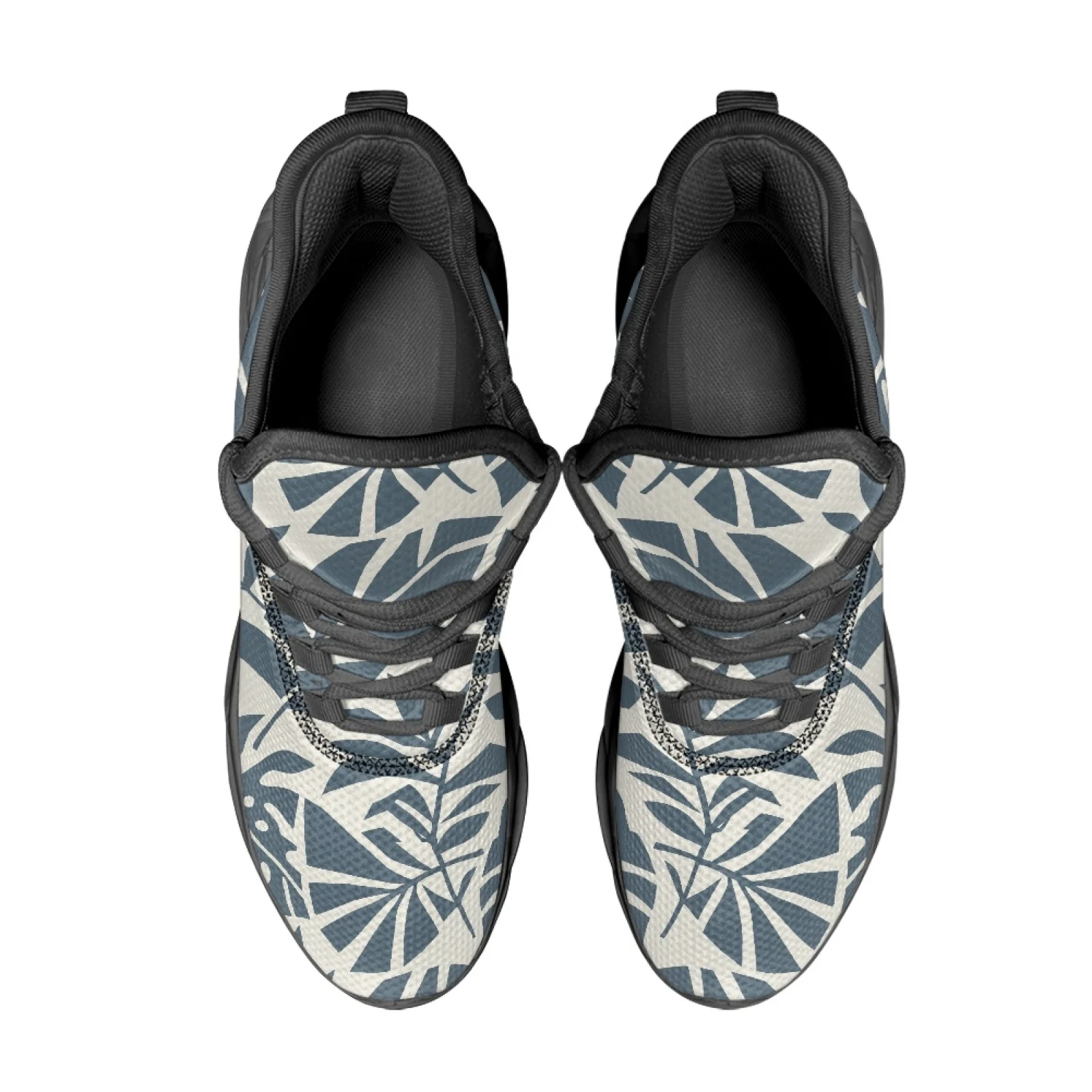 PENSTROLL Monstera Leaf Print Non Slip Athletic Sneakers for Unisex Mesh & EVA Running Shoes Men'S Athletic Sneakers