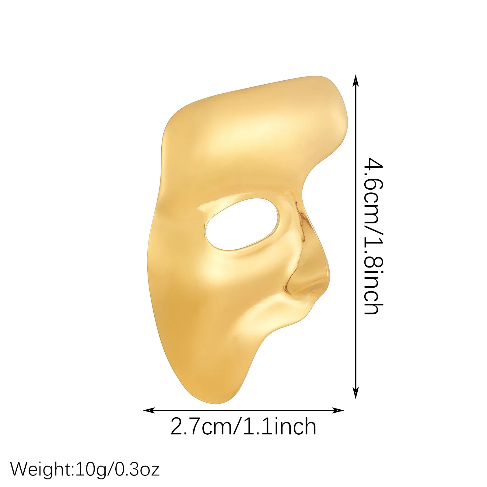 MEYRROYU 316L Stainless Steel Stylish Unique Abstract Face Brooch Pin Jewelry Waterproof Clothing Stylish Accessories Wholesale