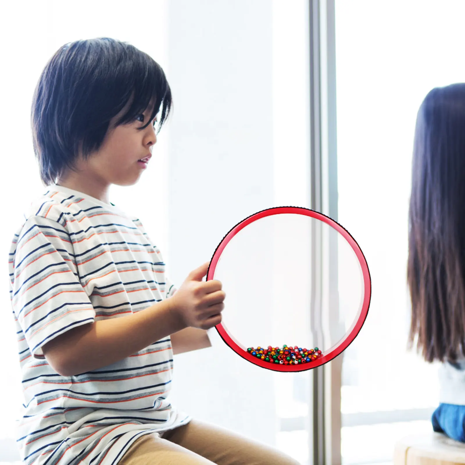 

Океанский барабан: перкуссионный инструмент с металлическими шариками, круглый барабан для расслабляющей музыки, для обучения, для начинающих, океанские барабаны