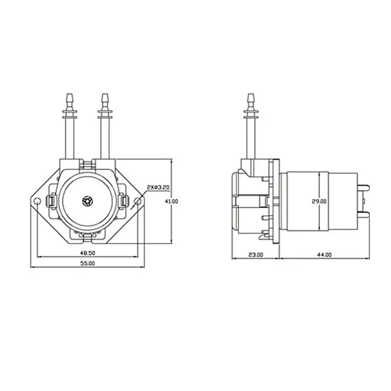 

652F 12V D3 Peristaltic Dosing 3x5mm DIY for Head Tube For Lab Analytical
