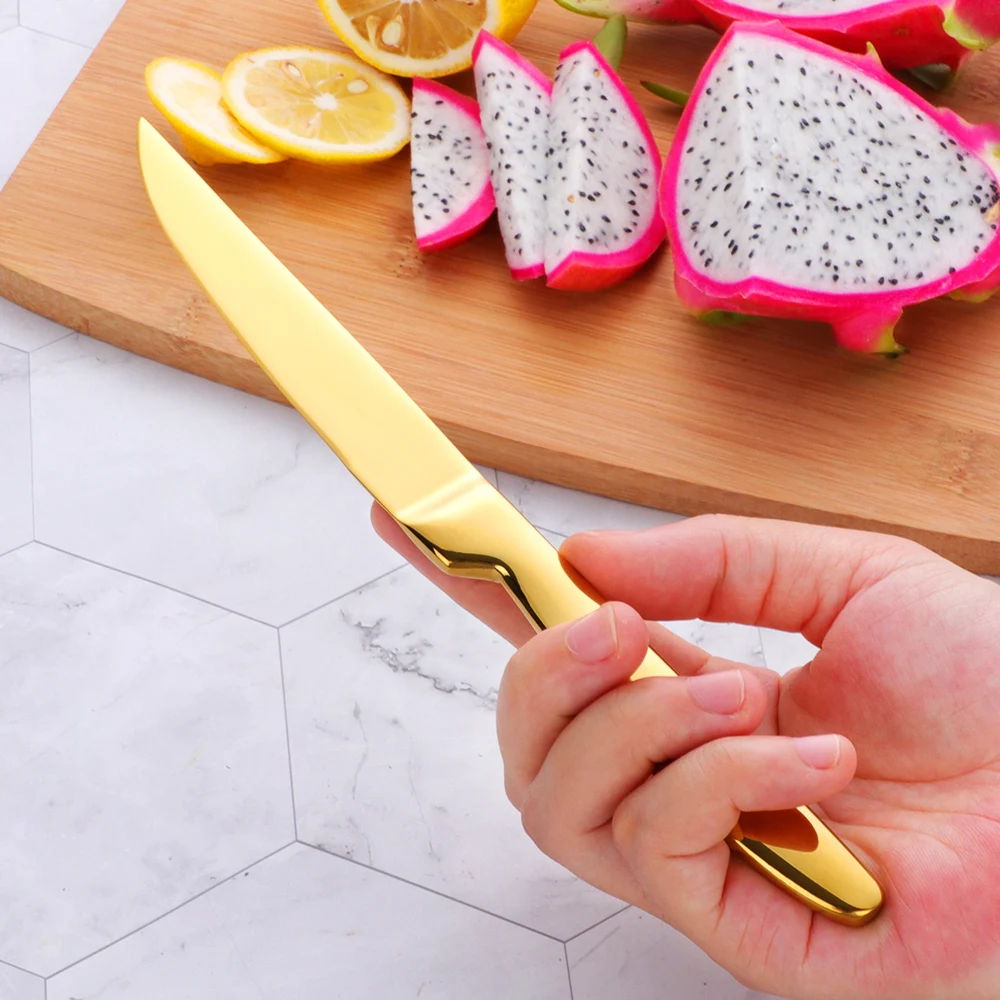 1/2Pcs Stainless Steel Fruit Knife High Quality Fruit Vegetable Cutting Tools Kitchen Bread Knife Sharp Fruit Household Knives