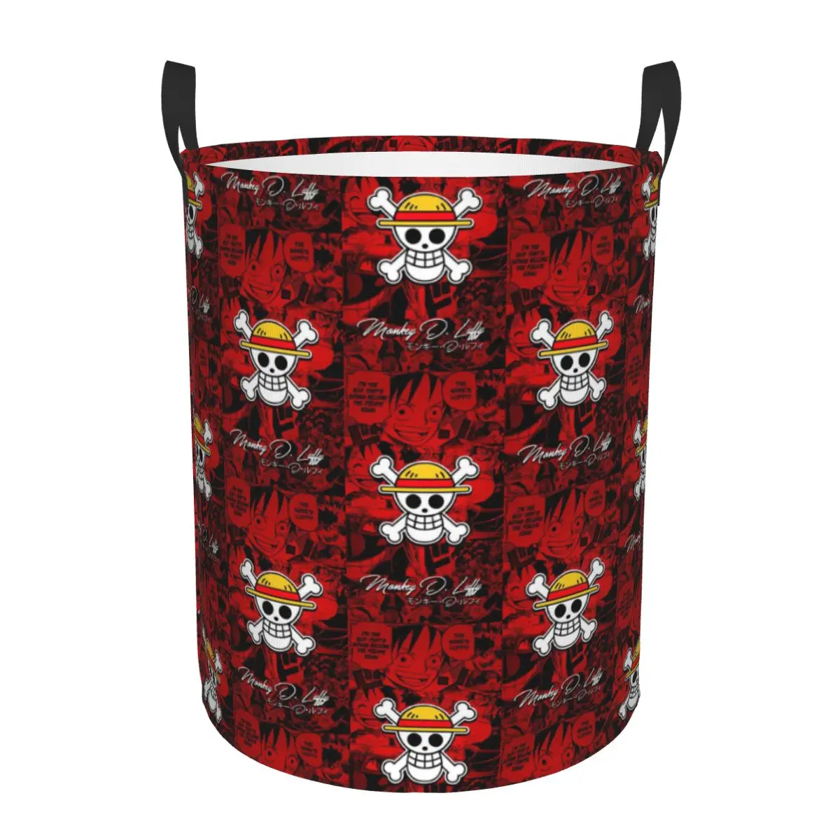 Custom Pirates Skull One Pieces Laundry Basket Collapsible