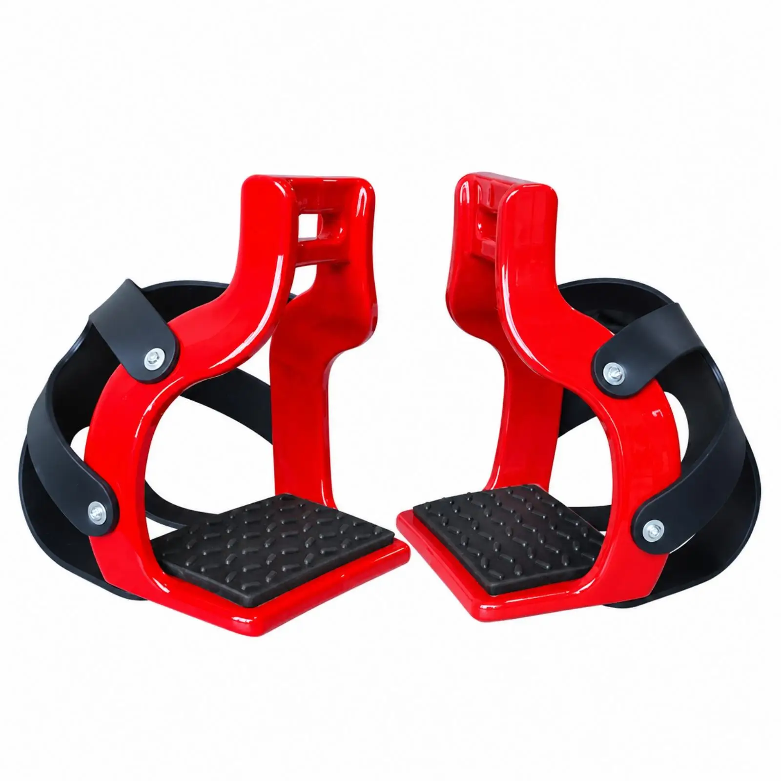 Non Slip Horse Stirrup Pad Safety Foot Rest for Riding with Net Cover Carbon Fiber Reinforced Nylon 66 Baked Finish Supports