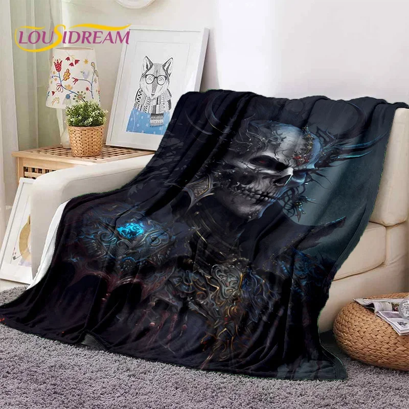 

Diablo 3D Retro Game Gamer Soft Flannel Blanket for Beds Bedroom Sofa Picnic,Throw Blanket for Cover Outdoor Leisure Nap Gift