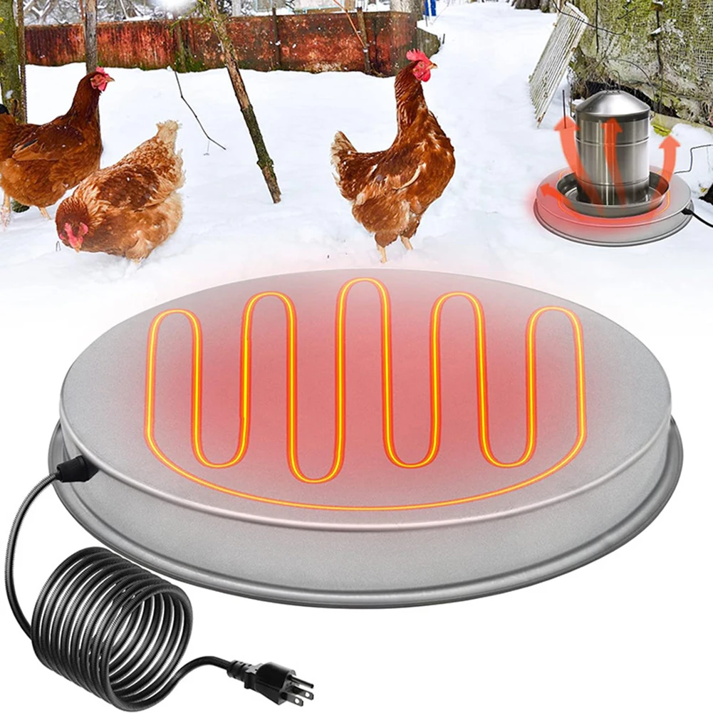 Chicken Water Heater Winter Pet Poultry Water Heater Base Pet Water Heater Warmer Base Farm Animal Watering Supplies