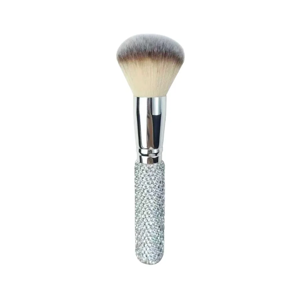 Diamond Embedded Makeup Brushes Soft Bristles Dazzling Handle Blush Brush Smooth Application Multi-Functional Brush