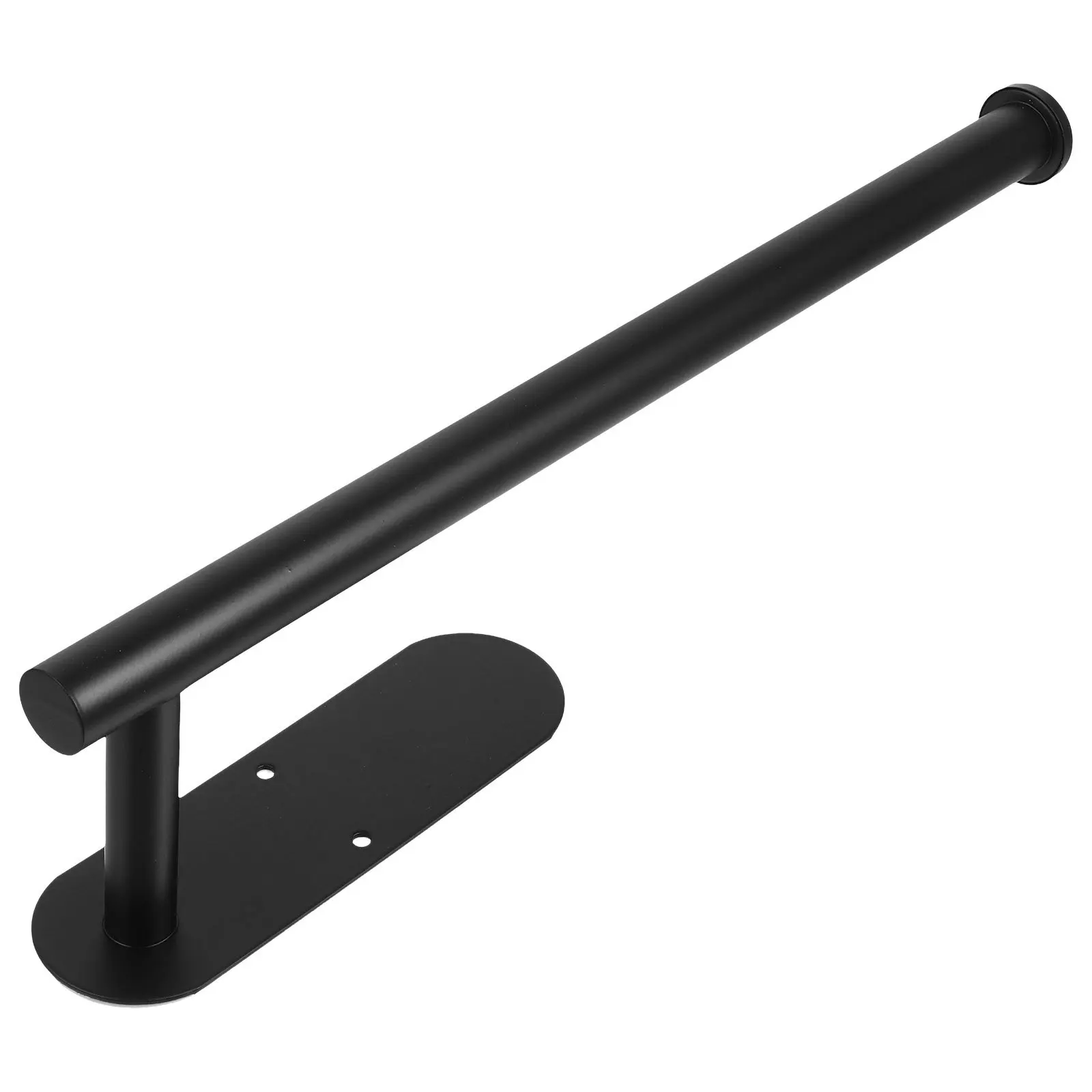 

Punch-Free Paper Towel Rack No Drill Wall-Mounted Tissue Holder For Kitchen Bathroom Hotel Use Aluminum Paper Organizer