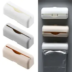 Garbage Bag Storage Box Wall Mounted Trash Bags Holder Garbage Kitchen Dispenser Bathroom Bag Plastic Bag Container G0T7