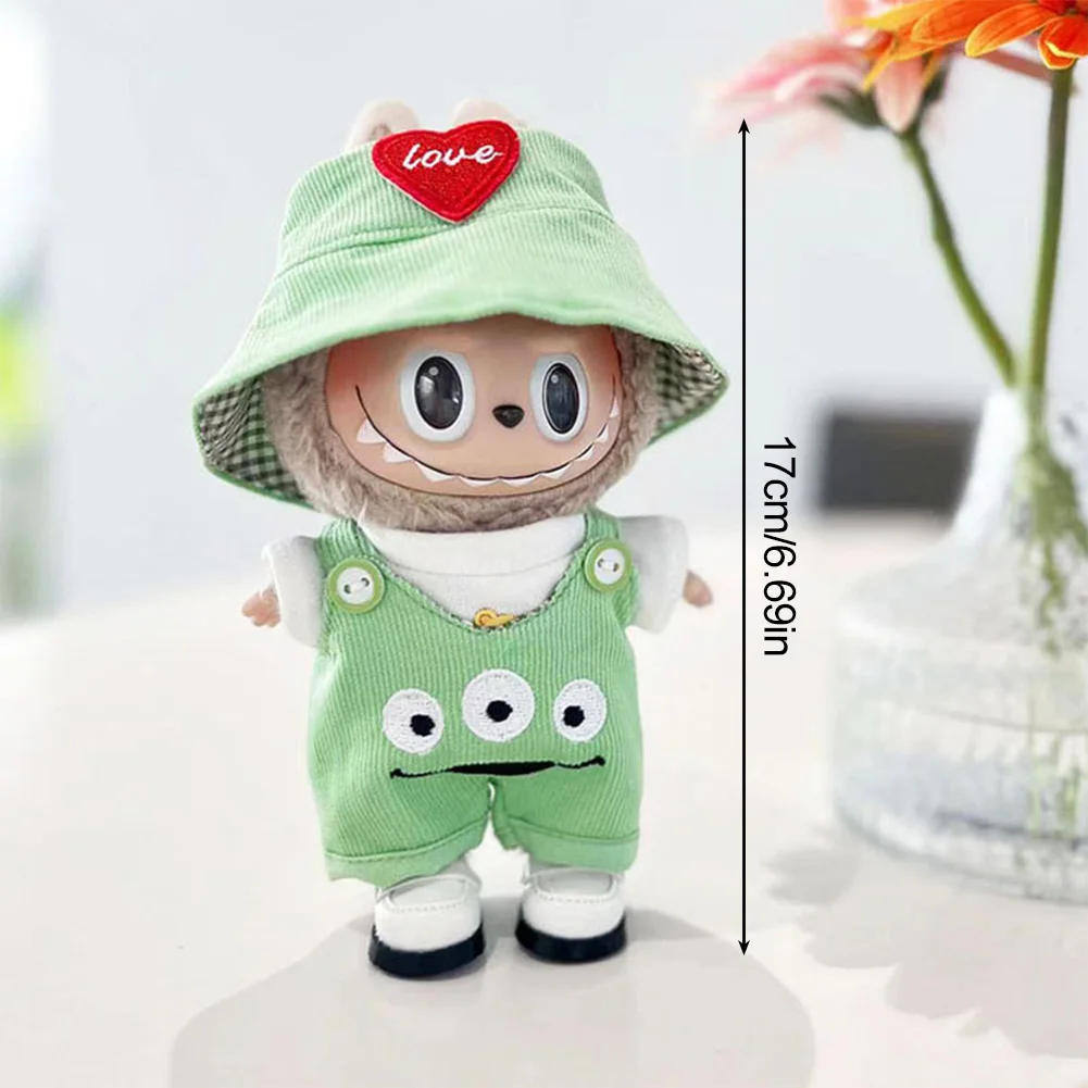 17cm Cute Mini Plush Doll'S Clothes Outfit Accessories for Korea Kpop Exo Labubu II Idol Dolls Sitting Party Clothing DIY Gift