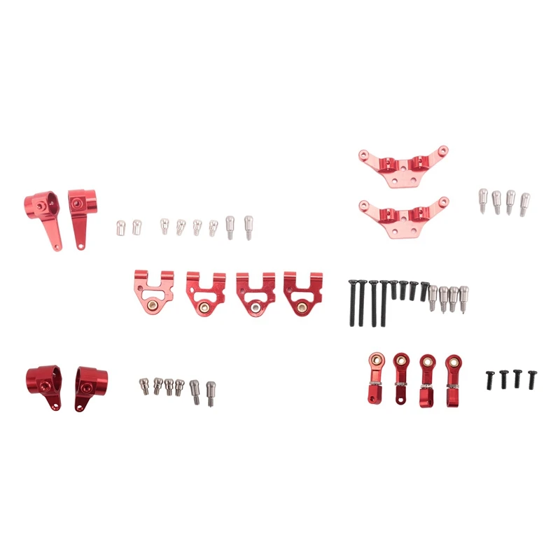 L81A 2025-2 ชุดโลหะอัพเกรดชิ้นส่วนพวงมาลัย Swing Arm โช้คอัพแผ่นชุดสําหรับ Wltoys P929 P939 K969 K979 K989 K999 Re