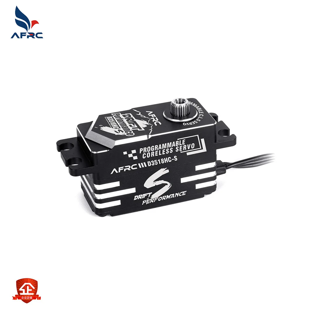 AFRC Servo Ganzmetall Programmierbarer Hochleistungs-Bürstenloser Mini-Servomotor D3518HC-S für RC-Modellauto-Flugzeugboot