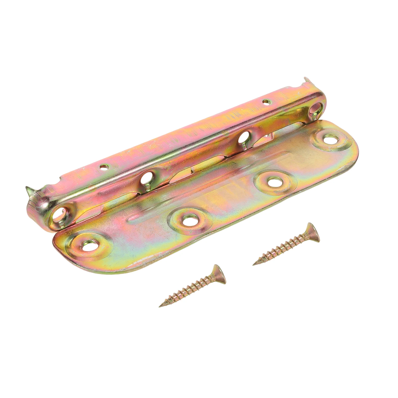 

4 Sets Bed Hanging Connector Hardware Accessories Brackets Fastener Hinge Fittings Golden Frame Attachment