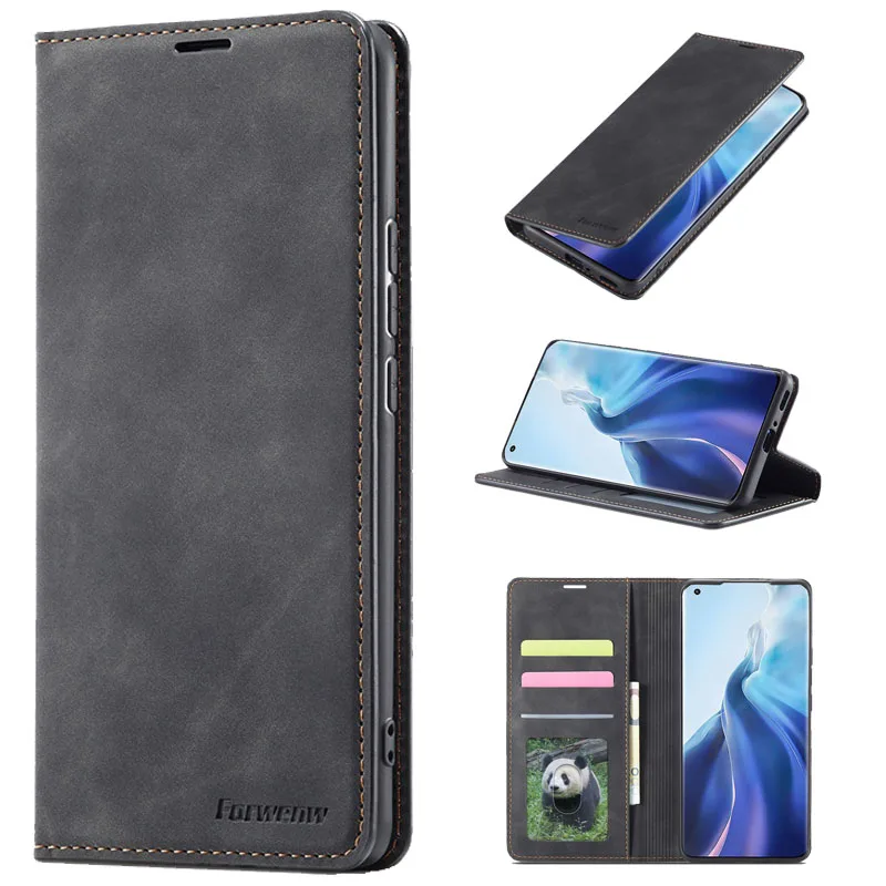 For Xiaomi 11T Pro Case Leather Magnetic Case For Xiaomi Mi 10T