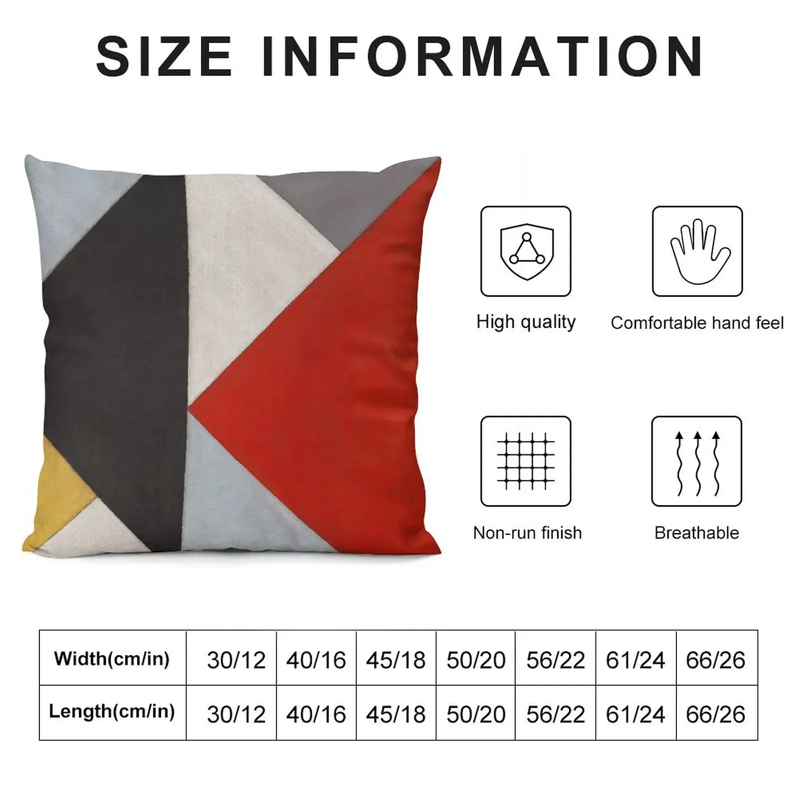 Counter Composition XIII (High Resolution), van Doesburg Throw Pillow Decorative Cushion Cover Couch Pillows pillow