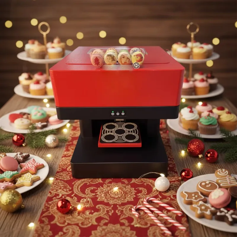 Multifunctional 3D Coffee Pizza Printer Edible Ink 5-18cm Print Height for Commercial Use