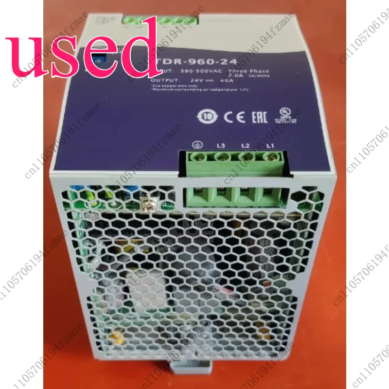 One switching power supply: tdr-960-24, 24v≈40a, three-phase ac340-550v input, dc24v 40a output, power 960w