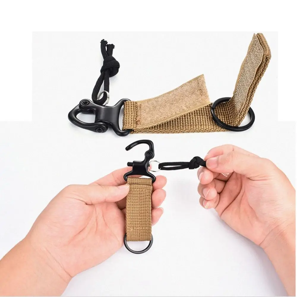 Titular tático Ganchos para Mochila, Anexar Belt Clip, Outdoor EDC Fecho, Webbing Strap, Quickdraw Carabiner, Water Bottle Hanger