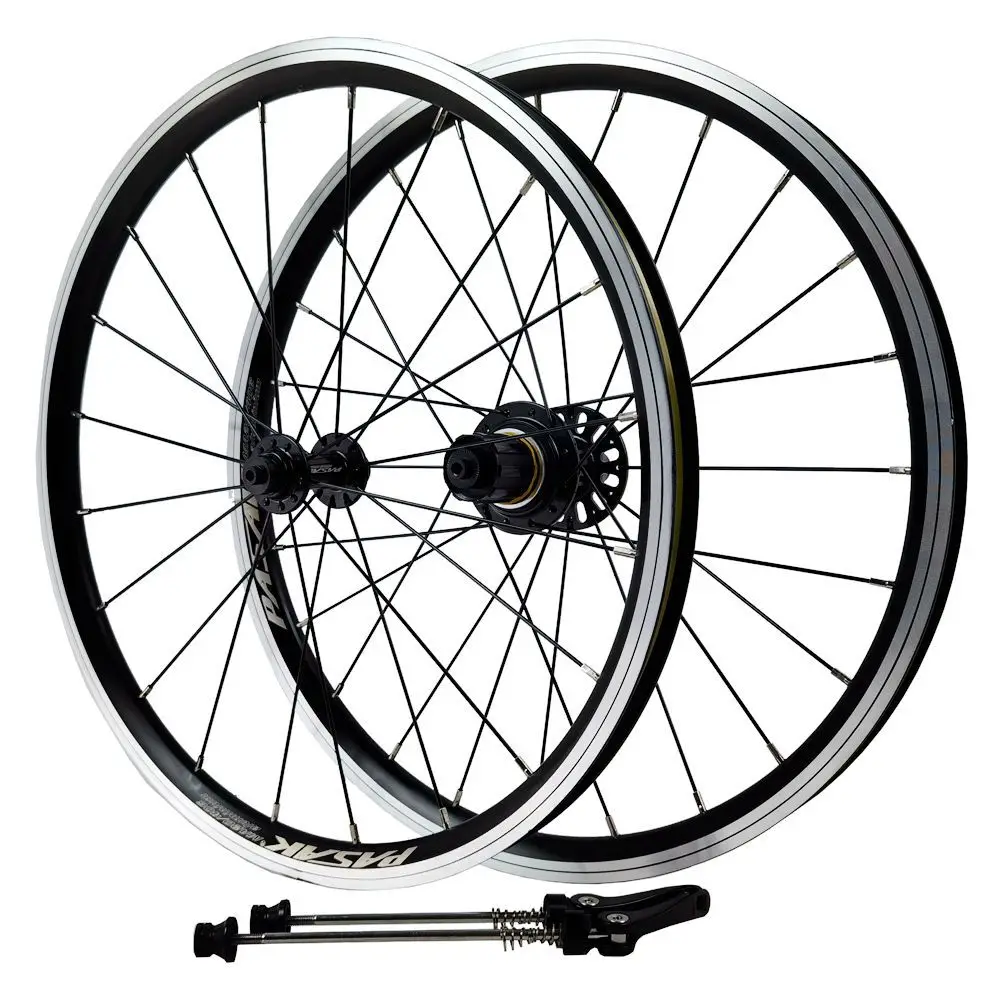 

20 Inch Bicycle Wheel Folding Bike Wheelset 24H V Brake Front dropout spacing 74/100MM Rear dropout spacing 130MM