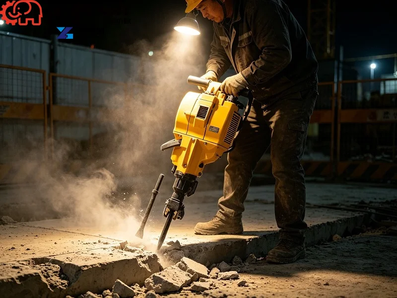 Portable Air‑leg Pneumatic Rock Drill Jack Hammer Easy‑to‑Operate For Mine Quarry Rock Blasthole Drilling Work