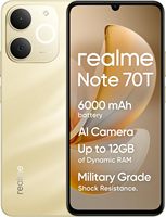 Realme Note 70T 4 + 64 GB Smartphone, 6.75 Eye Comfort Display at 90Hz, 6000 mAh Battery, Armor Protection,