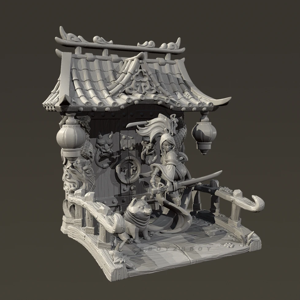 الارتفاعات الإجمالية 50 مم 75 مم طقم نماذج من الراتنج مجمعة ذاتيًا وملونة TD-7646/3D