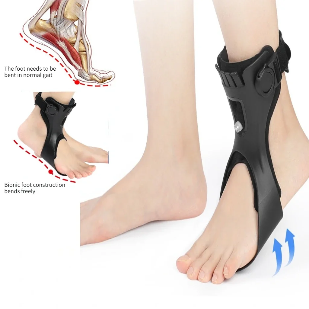 Stroke Hemiplegia Ankle Joint Supports Corrector Foot Droop Corrector Medial Lateral Flipping Foots Rehabilitation