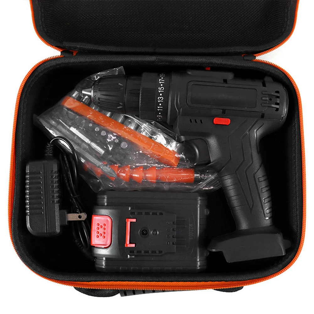 حقيبة أدوات من قماش أكسفورد، صندوق تخزين أدوات محمول مع مقبض، حقيبة بسحاب، سعة كبيرة لكماشة مثقاب المطحنة الكهربائية #6