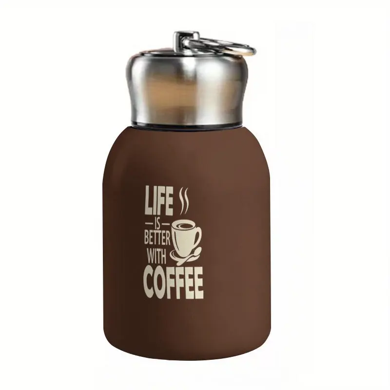 1pc 10.5oz stainless steel travel mug is a coffee cup with the theme of 