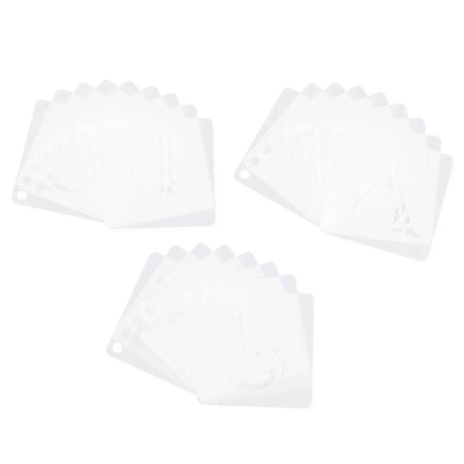 36Pcs Alphabet Letter Number Templates Reusable Hollow Out Stencil Set for Childrens Education Painting DIY Decoration on Walls