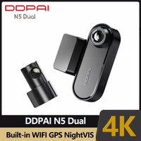DDPAI 4K Dash Cam N5 Dual Front and Rear UHD Resolution Dash Camera Car DVR Al Base Radar NightVIS 2.0 ADAS WIFI GPS Auto record