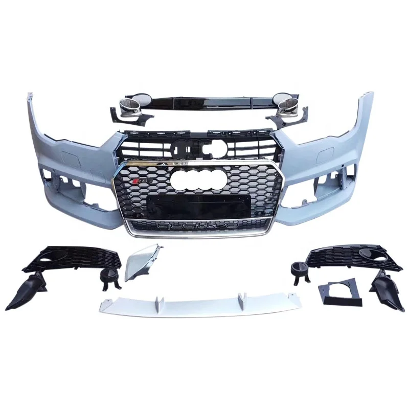 

A7 or S7 4G Car front bumper facelift RS7 Car bumper with grill for A7 S7 Car bodykit 2015 2016 2017 2018