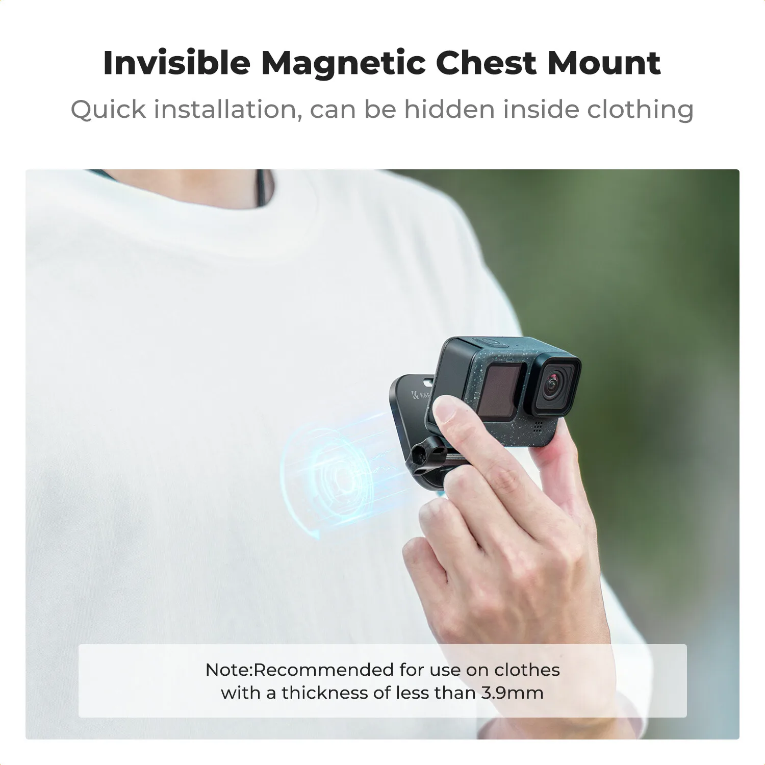 Concept Magnetic Action Camera Chest Mount for GoPro Hero, FOR DJI Osmo Action