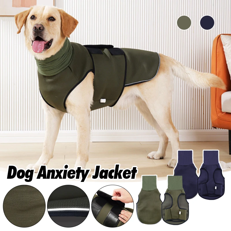 Dog Anti-Anxiety Jacket Reflective Vest Comfort Clothes for Small Medium Large Dog Pets Pet Soothing Emotional Clothing XS-XXXL