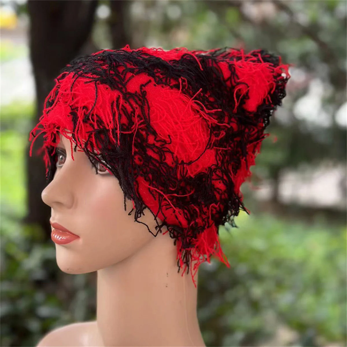 Hot selling camouflage personality knitted wool hat autumn a