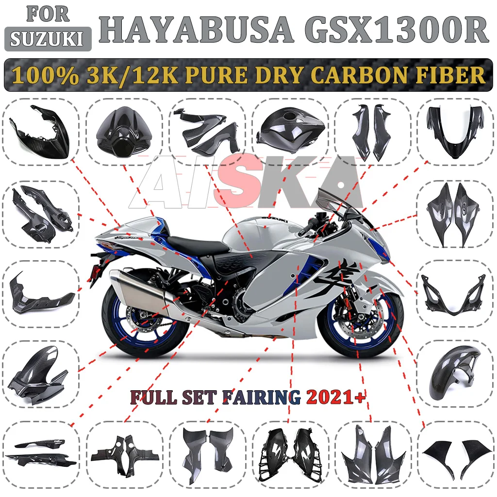 pour-suzuki-gsx1300r-hayabusa-gen3-2021-2026-kit-de-carenage-100-fibre-de-carbone-pour-moto-comprenant-garde-boue-aileron-de-reservoir-echappement-panneau-lateral-arriere-et-carenage-lateral