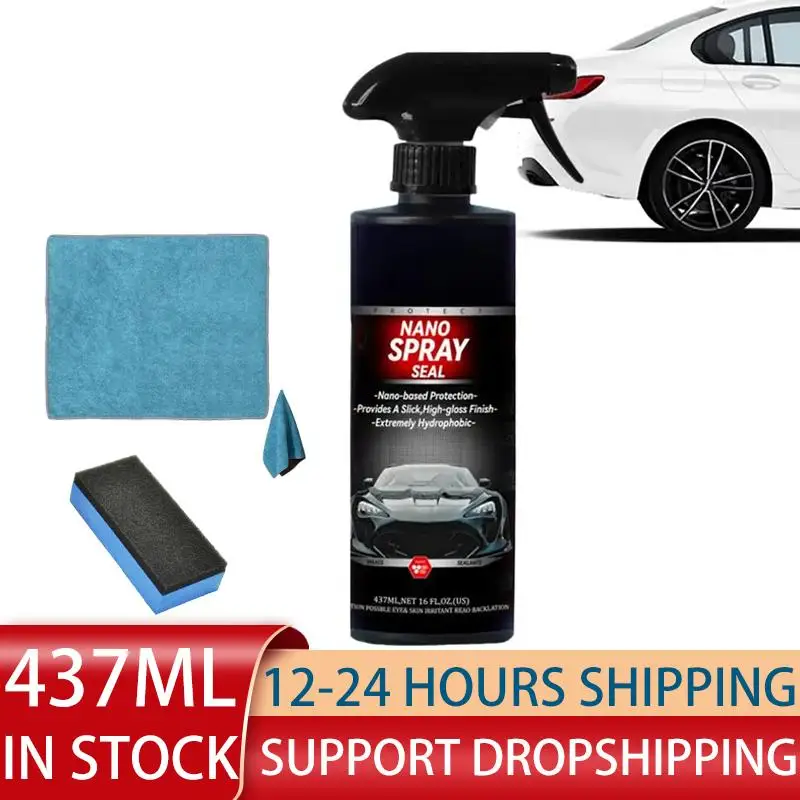 

Car Coating Spray 437ml Ceramic Spray Coating for Cars Waterproof Car Restoring Liquid Nano Repair Spray Protective Car