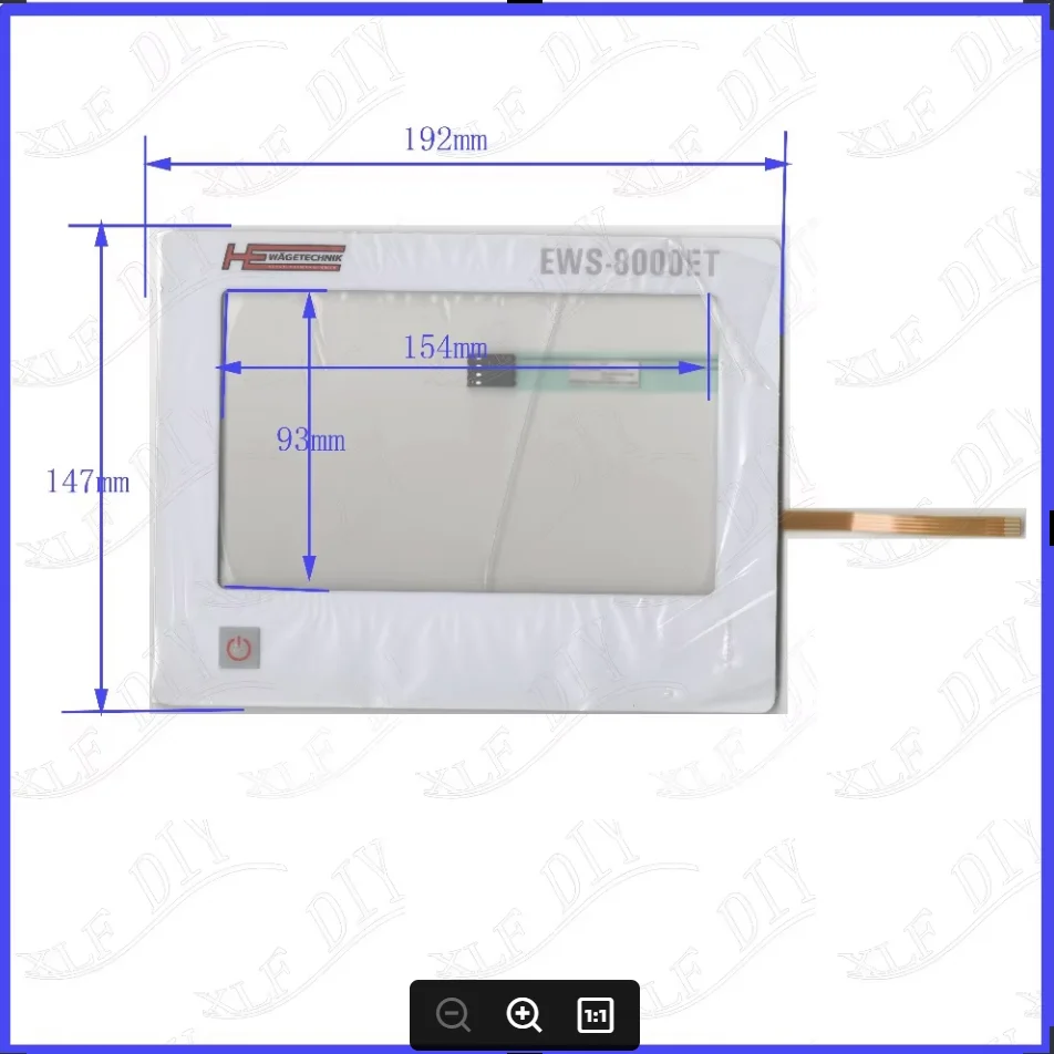 ZhiYuSun  7 inch touchsensor glass New Touch Screen Replace EWS-8000ET USED WAGETECHNIK Membrane key panel