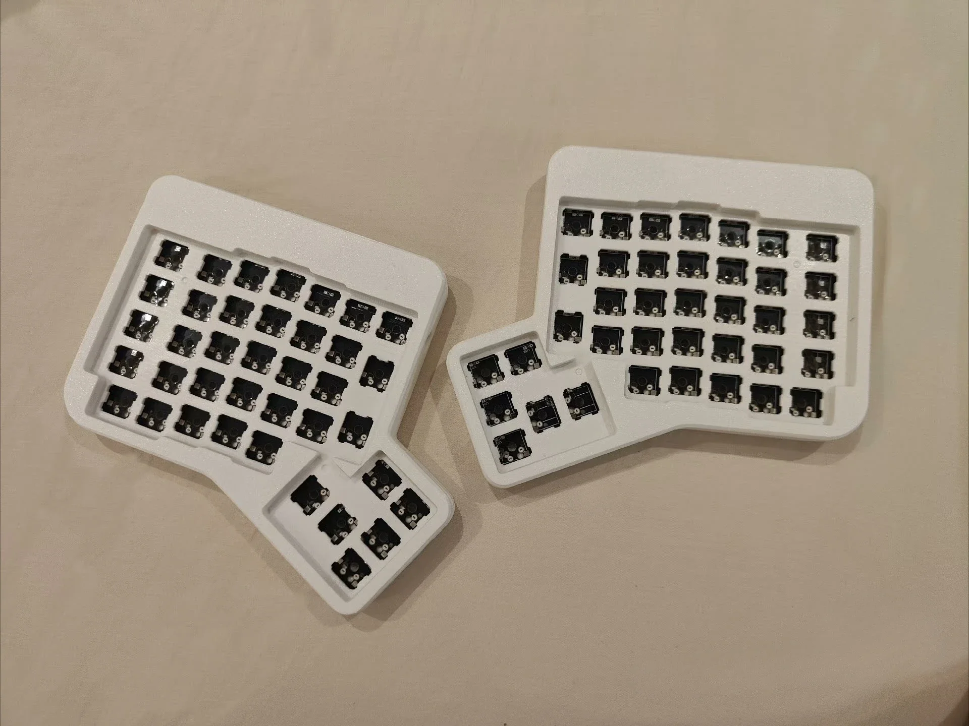 Ergodox Split Kit Teclado Mecânico, Single Mode sem fio, 2.4G Dongle HotSwap, Personalizado