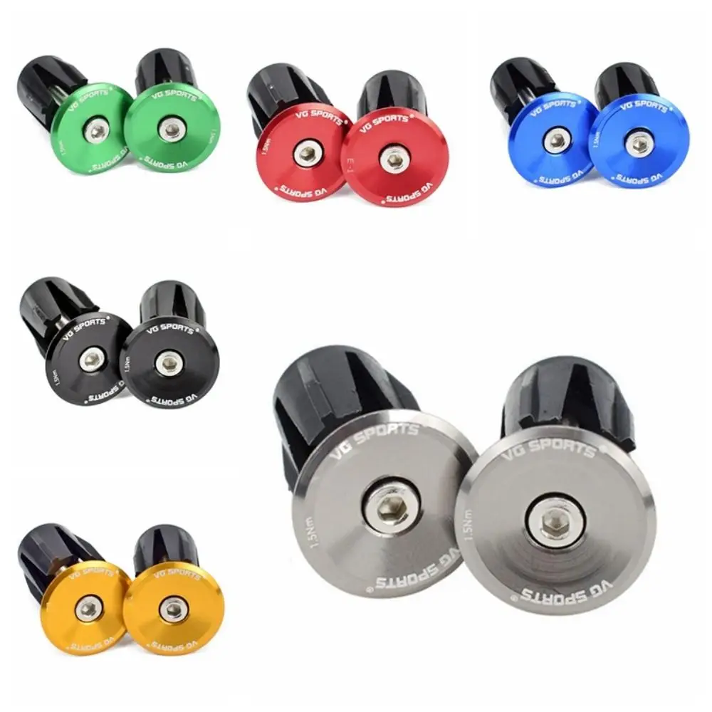 Durable Aluminum Alloy Handle Bar End Cap Bicycle Handlebar Plugs Road Mountain Bike Lightweight Cycling Accessories