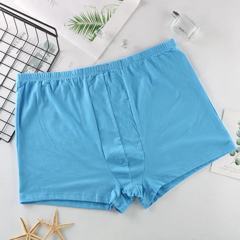 5pcs/lot plus size 5XL 6XL 7XL 8XL Large loose male cotton Underwears Boxers high waist breathable fat belts men's underwear