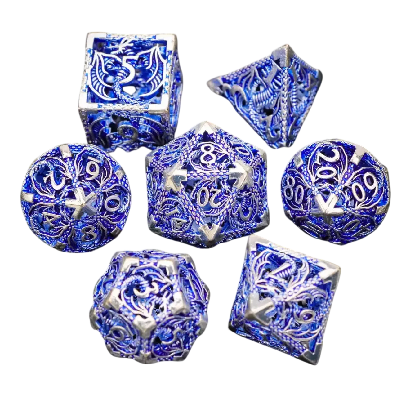 

Набор металлических кубиков Dragon Hollow для DND, многогранные металлические кубики для настольных ролевых игр Dungeons and Dragons, RPG, настольные игры.