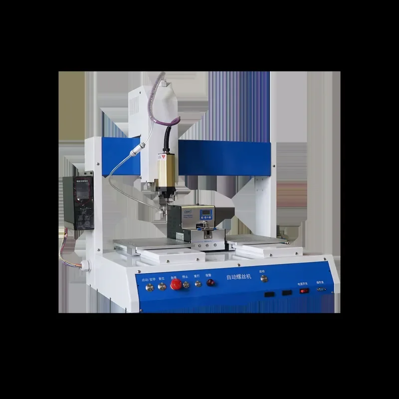 Precision Desktop High Efficiency Low Cost Assembly Automatic Screw Fastening Machine Dual Work Table Screw Locking Machine