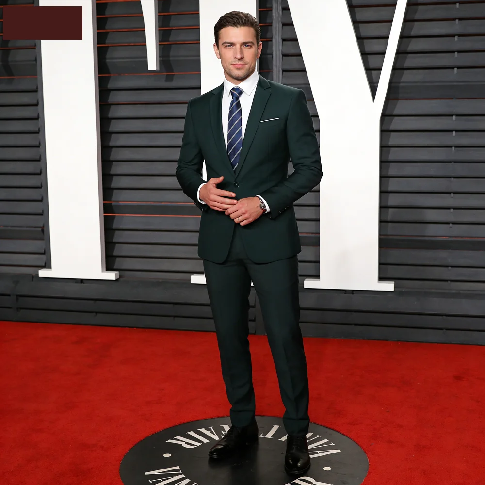 

Мужской смарт-кэжуал костюм-двойка для свадьбы: приталенный пиджак с отложным воротником и брюки для вечеринок и танцевальных мероприятий