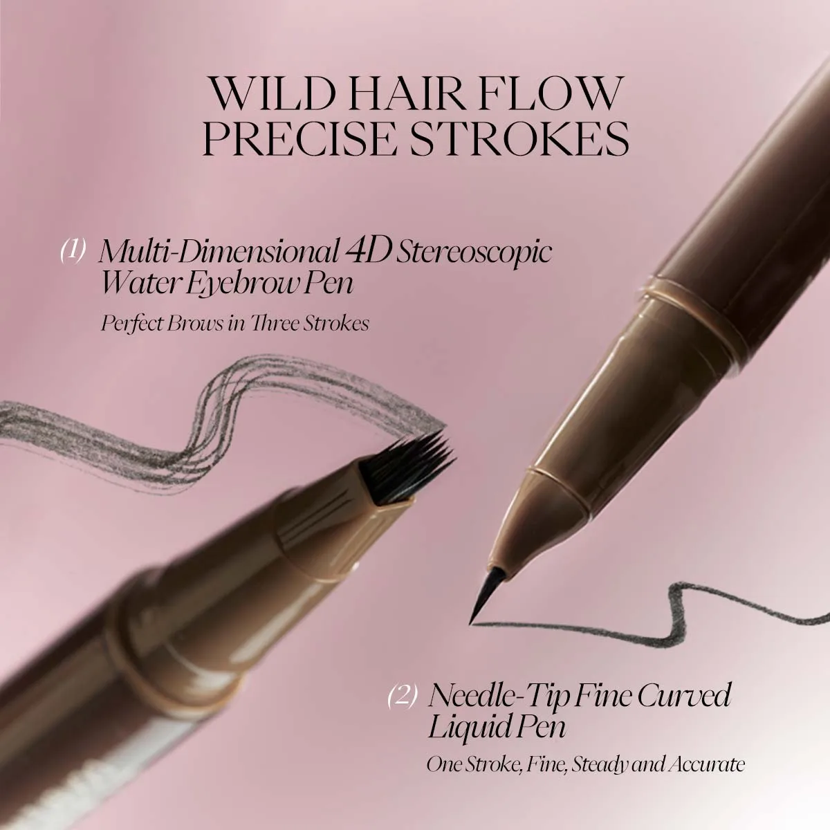 JOOCYEE double-headed water eyebrow pencil water-resistant and not easy to smudge lower eyelashes eyeliner long-lasting
