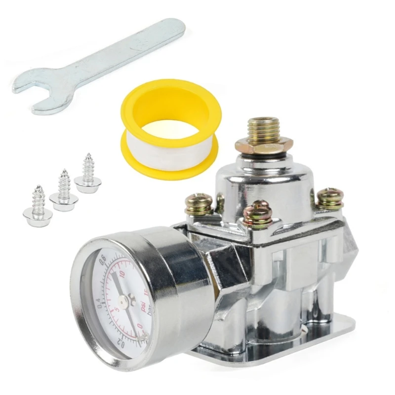 Pressure Regulator with Oil Gauge 3/8inch Connection Carburetor Parts